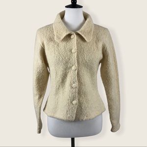 SOLD VTG April Cornell Thick Wool Cardigan
